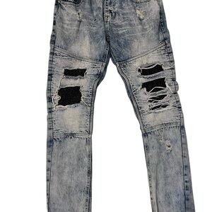 CJ Black Skinny Jeans with Distressed Details